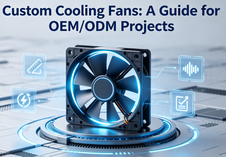 Custom Cooling Fans Manufacturer: Custom Size, Voltage, Airflow, and Connector Options