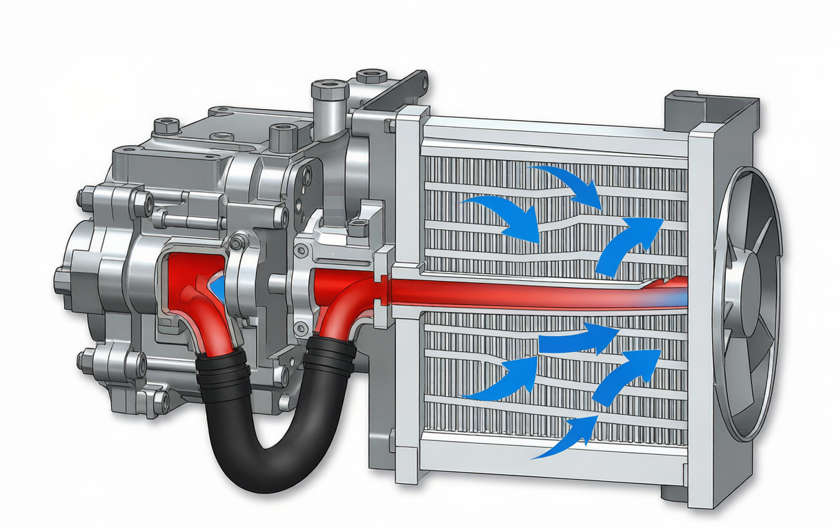 how does a radiator cooling fan work airflow diagram
