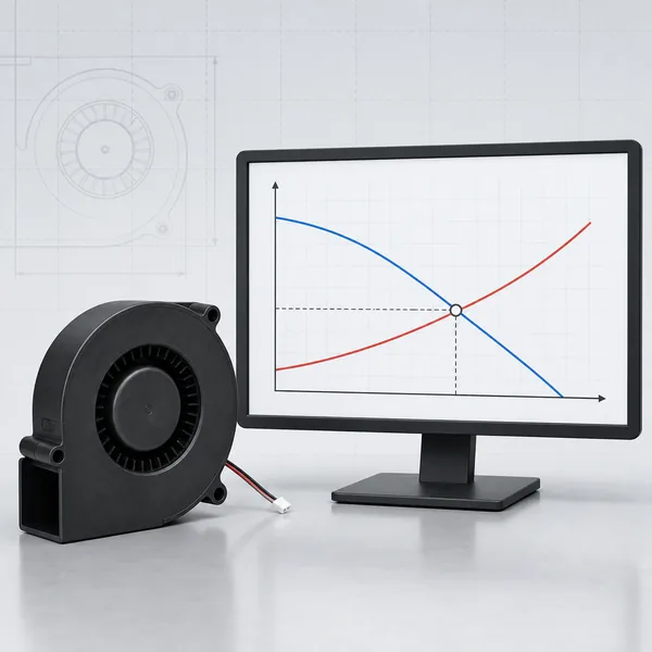 How to Read a DC Blower Fan Curve and Find the Real Operating Point