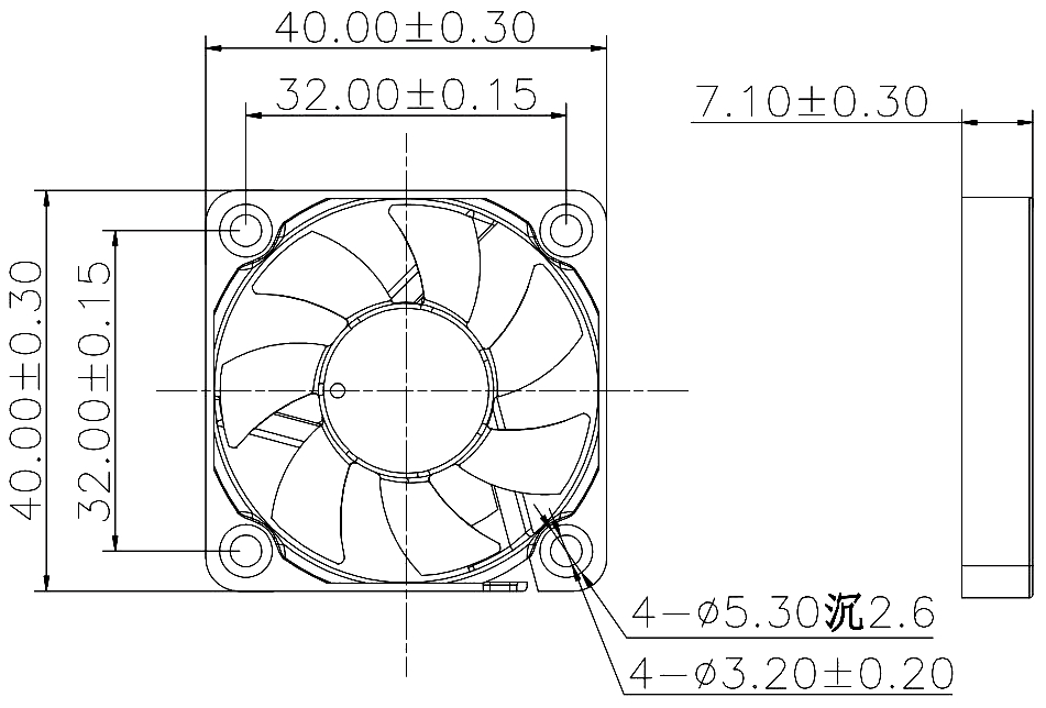 YCCFAN DC4007