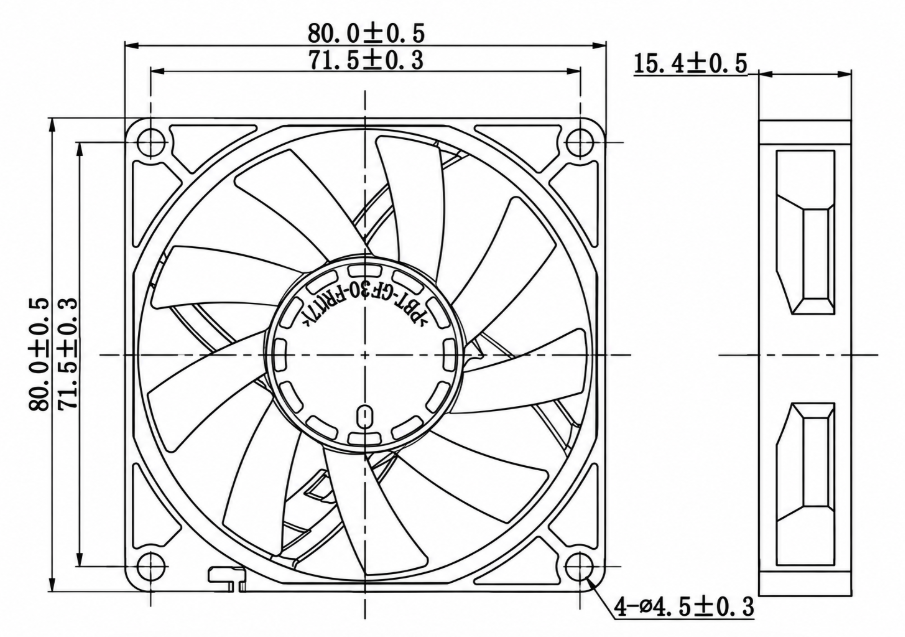 1789698860521878.png YCCFAN DC8015 80x80x15mm DC fan dimension drawing