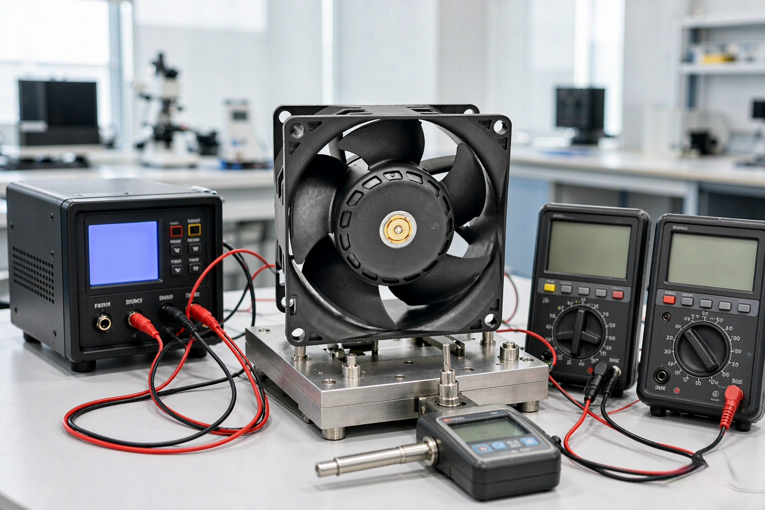 48V DC fan OEM sample testing scene